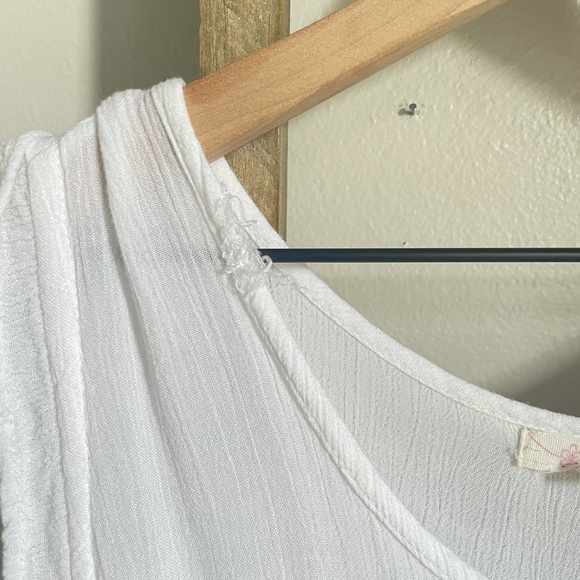 White Embroidered Tank - Picture 3 of 5